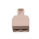 TEL0023-2- ADAPTOR RJ45 8P8C TATA - 2X MAMA