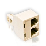 TEL0023-1- ADAPTOR TELEFONIC 6P4C TATA - 2X MAMA