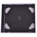 PLY1166-CD JEWEL CASE 10.4MM DOUBLE BLACK TRAY HQ 10B
