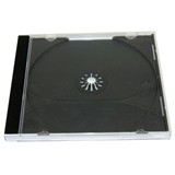 PLY1165-CD JEWEL CASE 10.4MM SINGLE BLACK TRAY HQ 10B