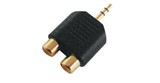 ZLA0299- ADAPTOR3.5 ST TATA-2RCA MAMA GOLD