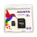 PLYMSD2GADATA-MICRO SD CARD 2GB ADAPTOR SD ADATA