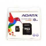 PLYMSD8GADATA-MICRO SD CARD 8GB ADAPTOR SD ADATA CL6