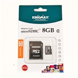 PLYMSD8G-MICRO SD CARD 8GB SDHC ADAPTOR SD KINGMAX