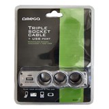 OUC911- ADAPTOR BRICHETA TRIPLU + USB