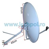 ANT0045- ANTENA SATELIT D80CM , CU SISTEM PRINDERE