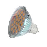 ZAR2030- LED MR16 220V 24 LED 5050 ALB CALD