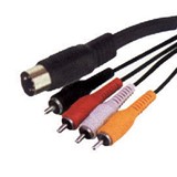 KPO2796-1.8-CABLU 5DIN - 4RCA 1.8M