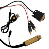KOM00346-CABLU CONVERTOR HDMI - VGA + AUDIO