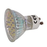 ZAR2007- LED GU10 SMD5050 24LED ALB RECE