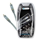 KPO3851-0.5-CABLU 1RCA-1RCA 0.5M COAXIAL SILVER EDITION C