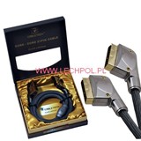 KPO3829-CABLU SCART 21PIN 1.8M GOLD EDITION