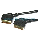 KPO2724-1.5- CABLU SCART-SCART 1.5M 21PINI, HQ NEGRU