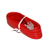 TEL0033B-2- CABLU EXTENSIE TELEFONIC ROSU 2M