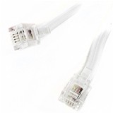 TEL0033F-4-CABLU TELEFON EXTENSIE ALB 4M