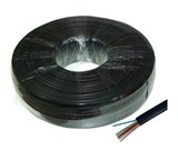 KAB0507- CABLU TELEFON 8 FIRE NEGRU 100M