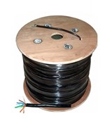 KAB0110-CABLU UTP CAT5E CU + GEL NEGRU TAMBUR 305M