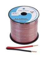 KAB0392-CABLU DIFUZOR CCA 2X1.50MM ROSU/NEGRU 100M