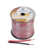 KAB0382-CABLU DIFUZOR CUPRU 2X0.50MM ROSU/NEGRU 100M