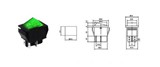 PRK0006D-INTRERUPATOR IRS-201-1A VERDE