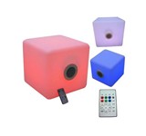 LED-CUBE3535-BOXA 3 inch/3W IP44 CU BLUETOOTH SI TELECOMANDA